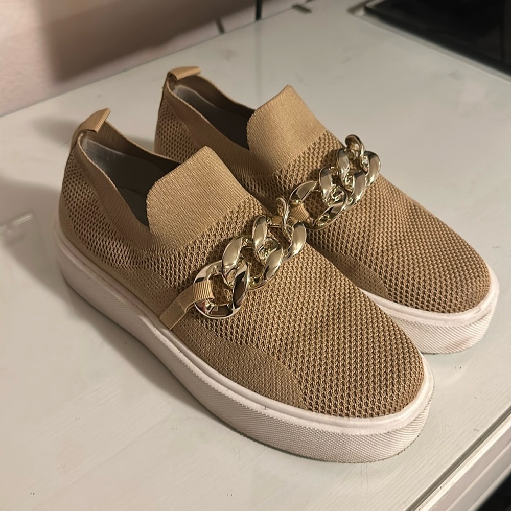 Mesh loafer sneakers platform